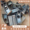 防撞栏钢板立柱 牛角形支撑架 安全防撞栏杆